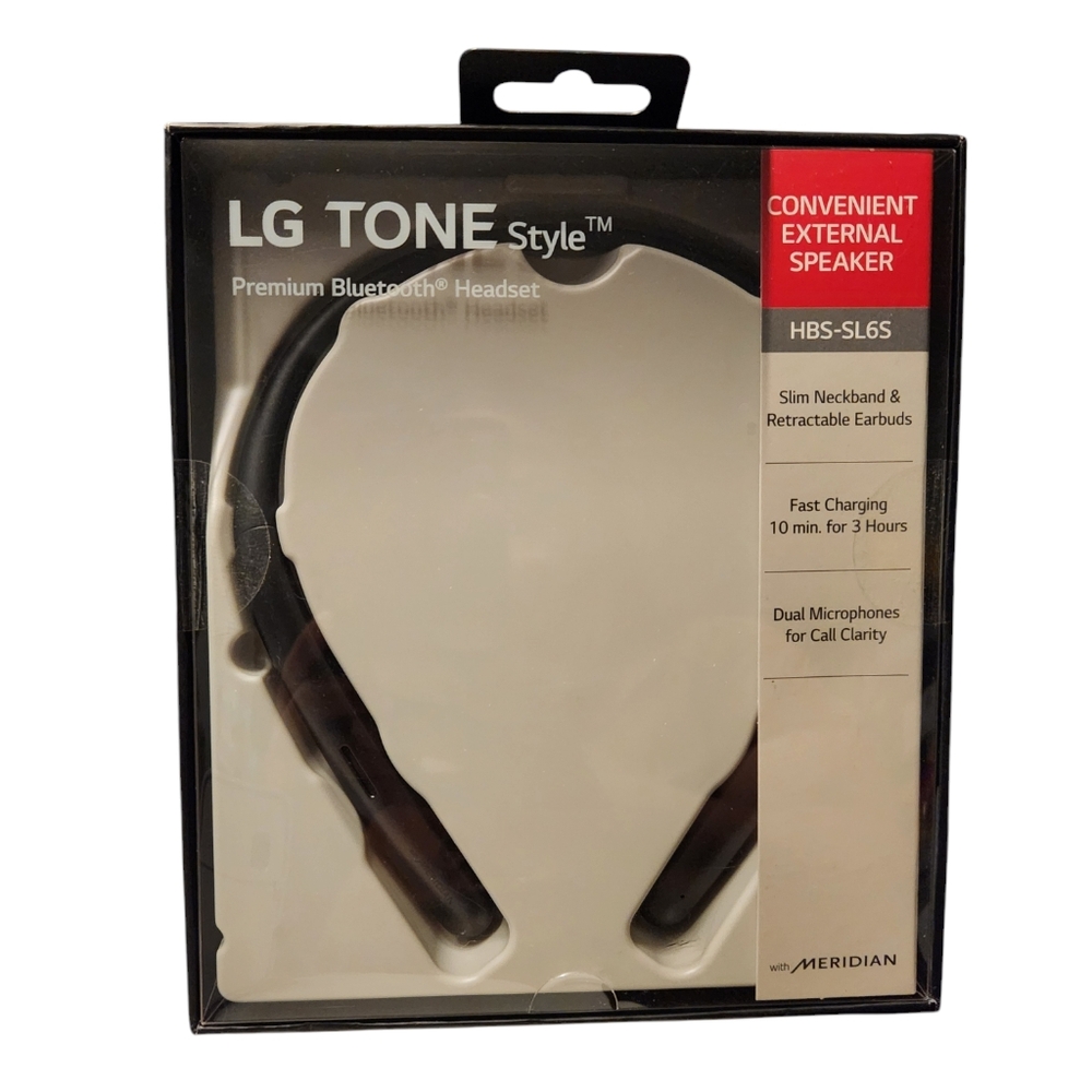 NEW!!! LG Tone Style Bluetooth Headset - Black